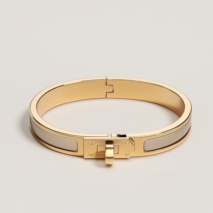 Marron Glacé Mini Clic Kelly Bracelet