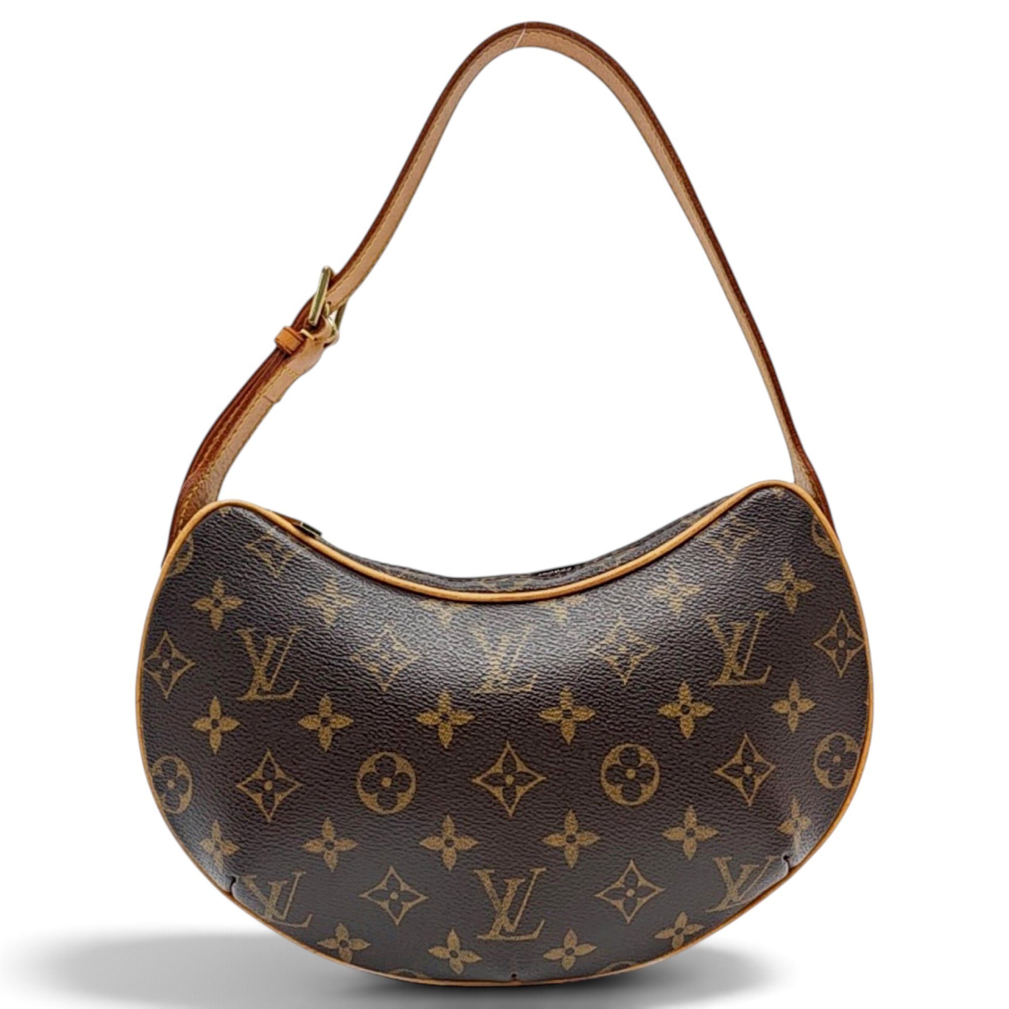 Croissant leather handbag