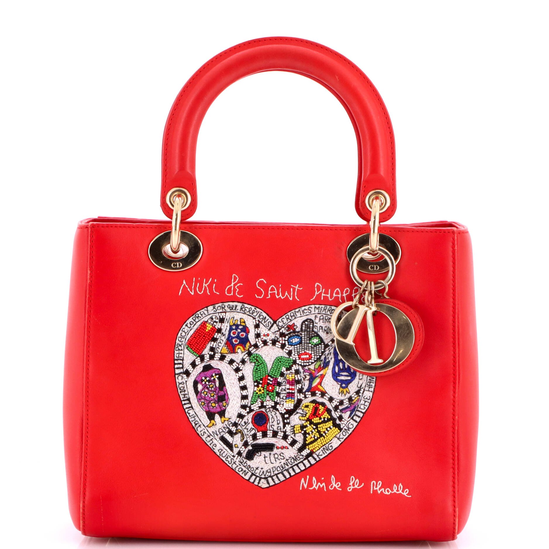 Dior Lady Dior Bag Limited Edition Niki de Saint Phalle Embroidered Leather Medium