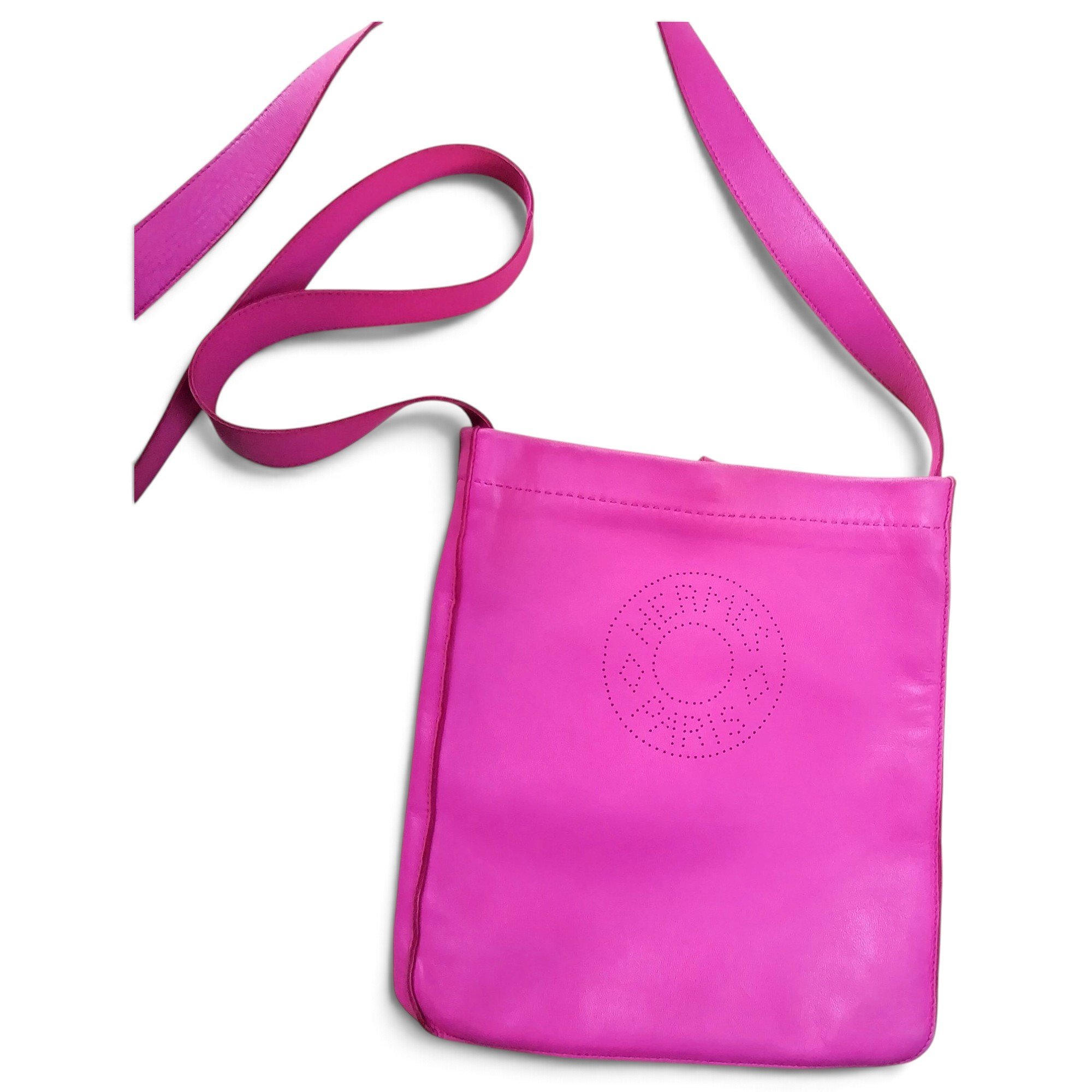 Leather clutch bag