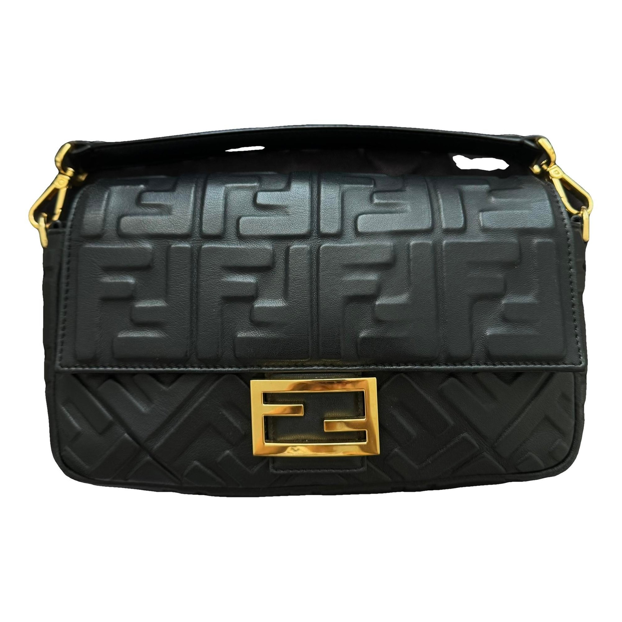 Baguette leather handbag