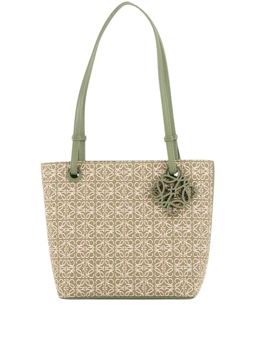 2011 Anagram Jacquard and Calfskin Square tote bag