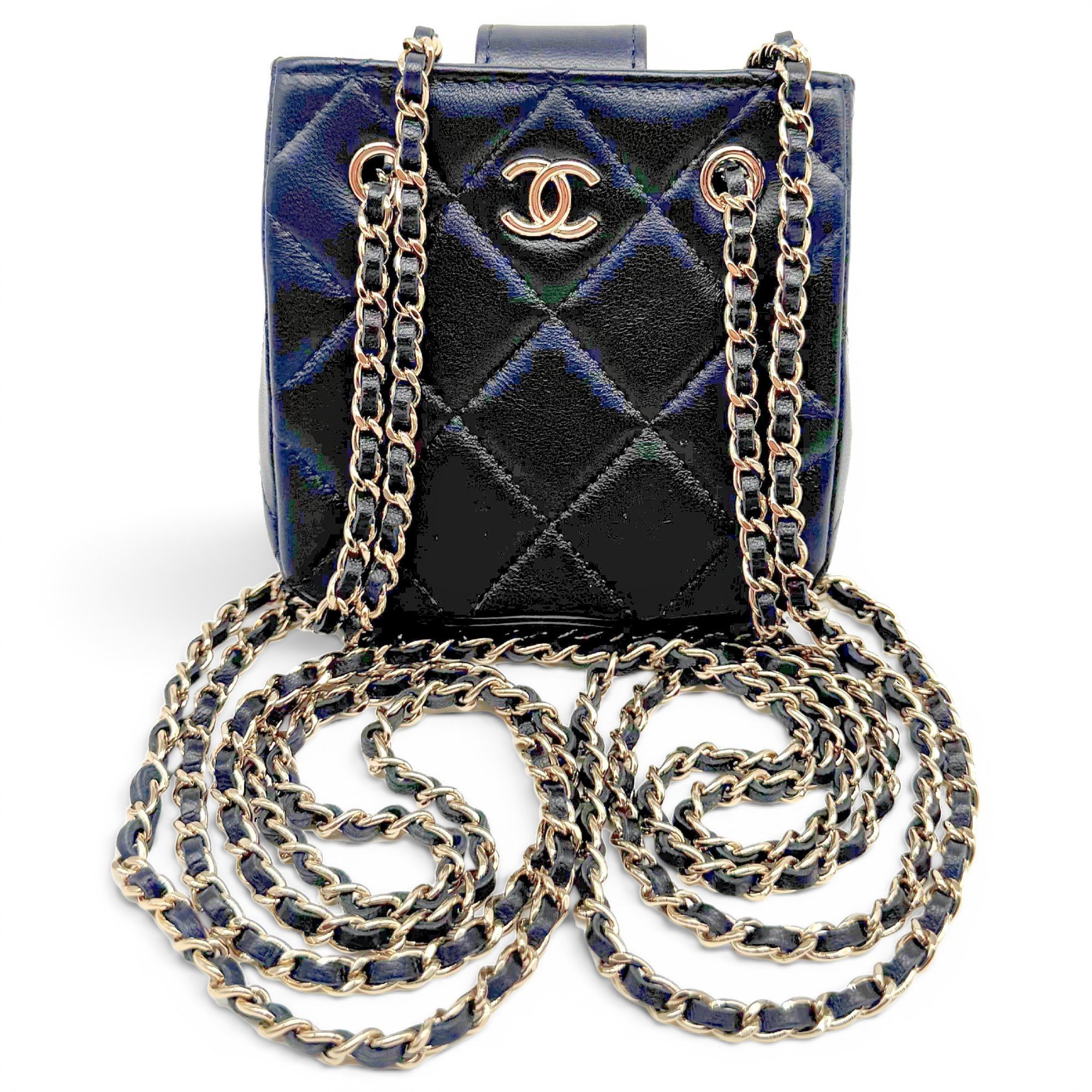 Trendy CC leather mini bag