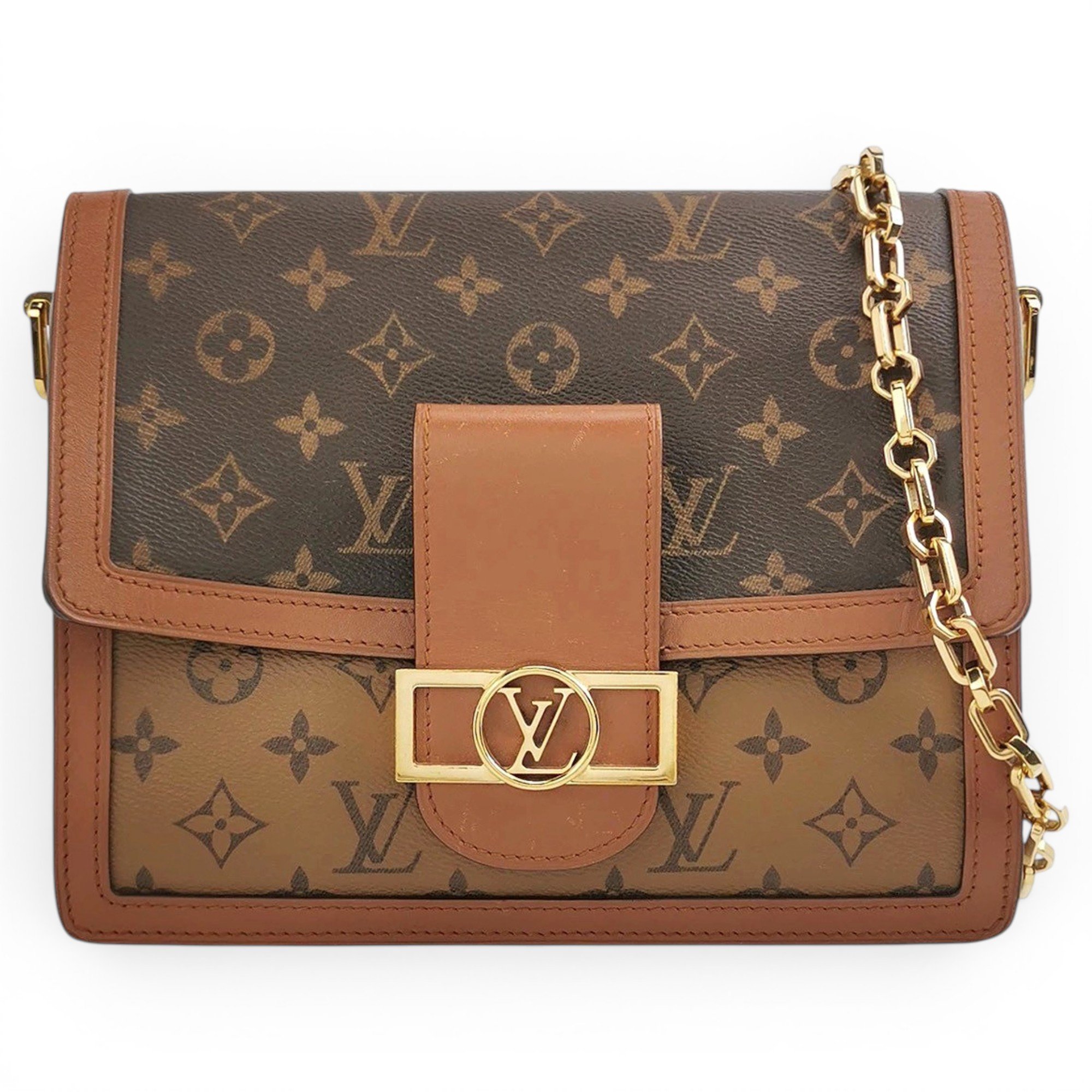 Dauphine leather handbag