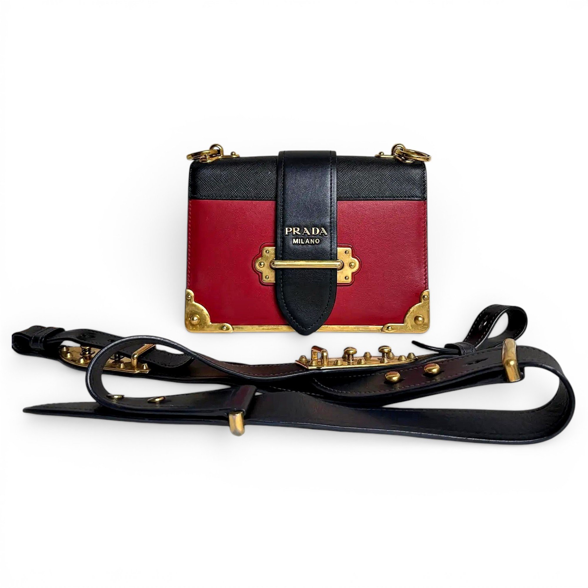 Cahier leather crossbody bag