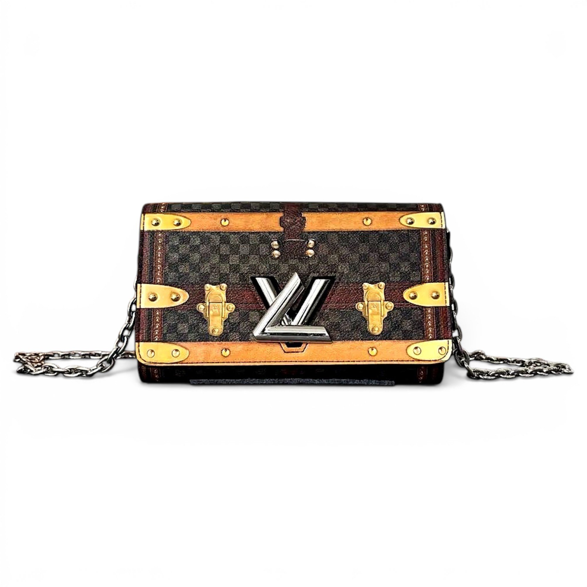 Twist Belt Wallet On Chain vinyl handbag
