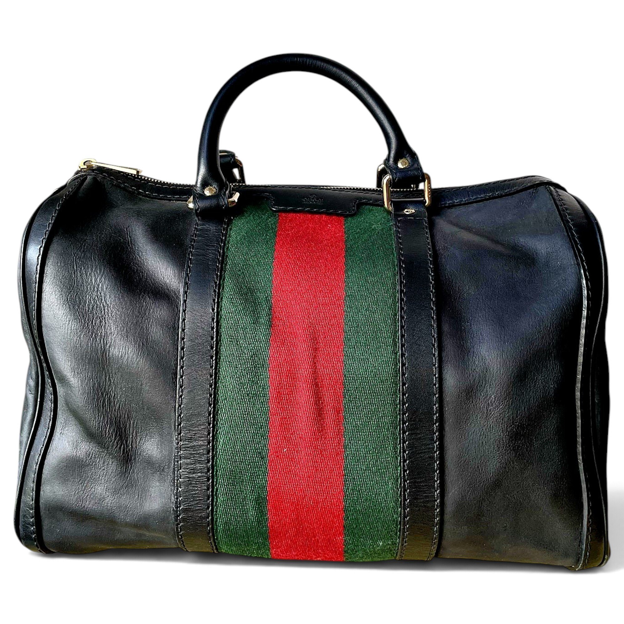 Leather bowling bag