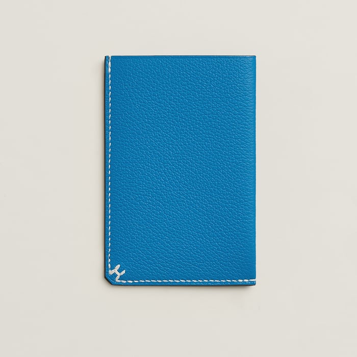 Bleu Zanzibar Porte-cartes H Sellier