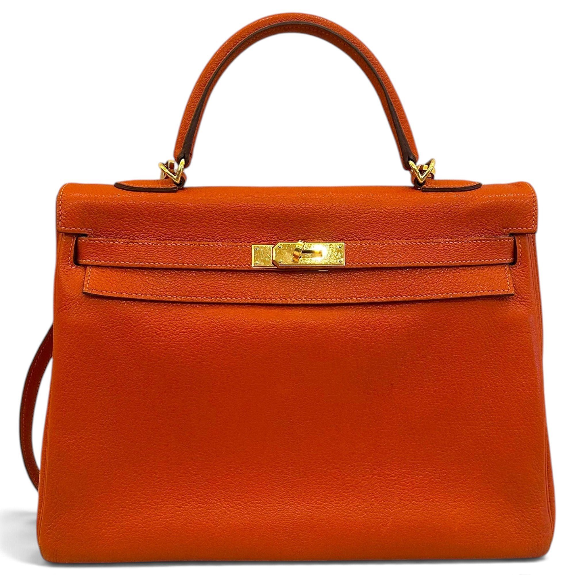Kelly 35 leather handbag