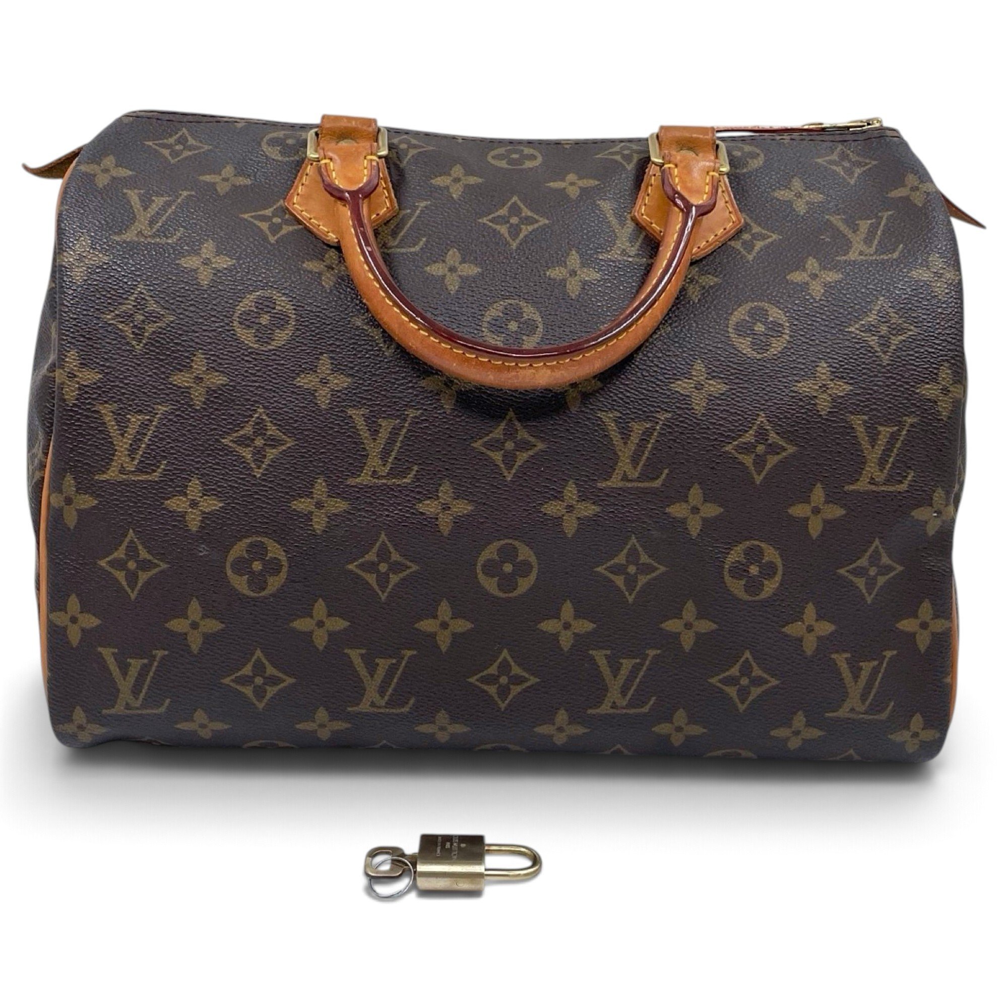 Speedy leather handbag
