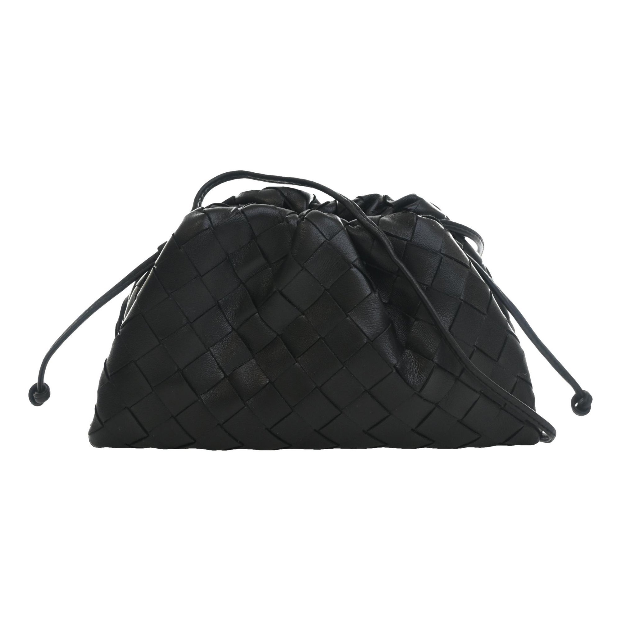 Leather clutch bag