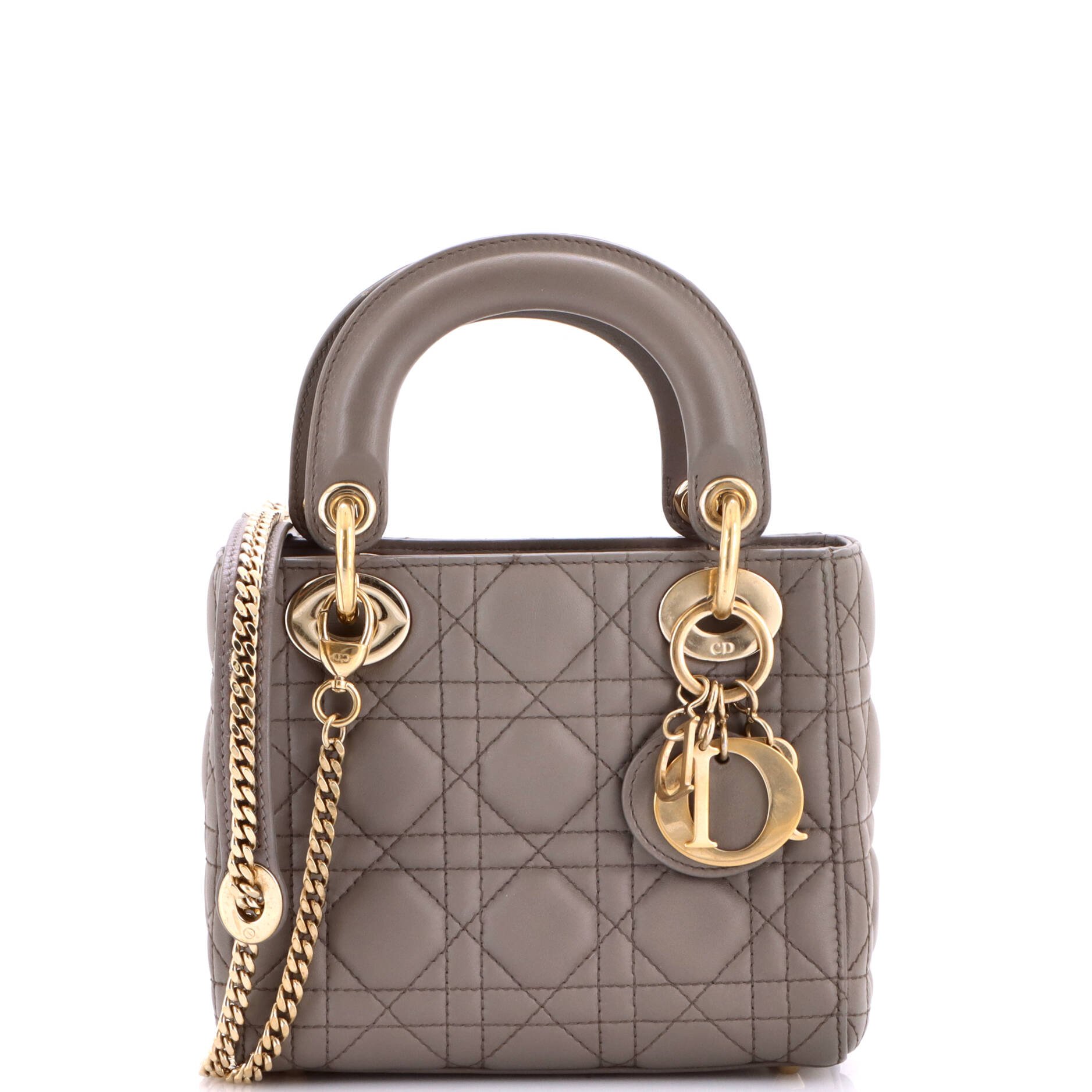 Lady Dior Chain Bag Cannage Quilt Lambskin Mini
