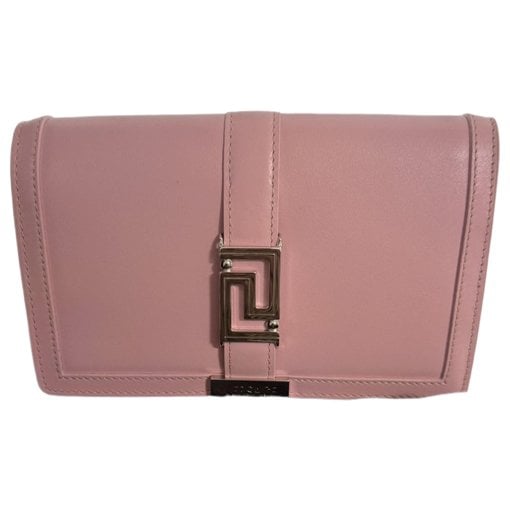 Leather clutch bag
