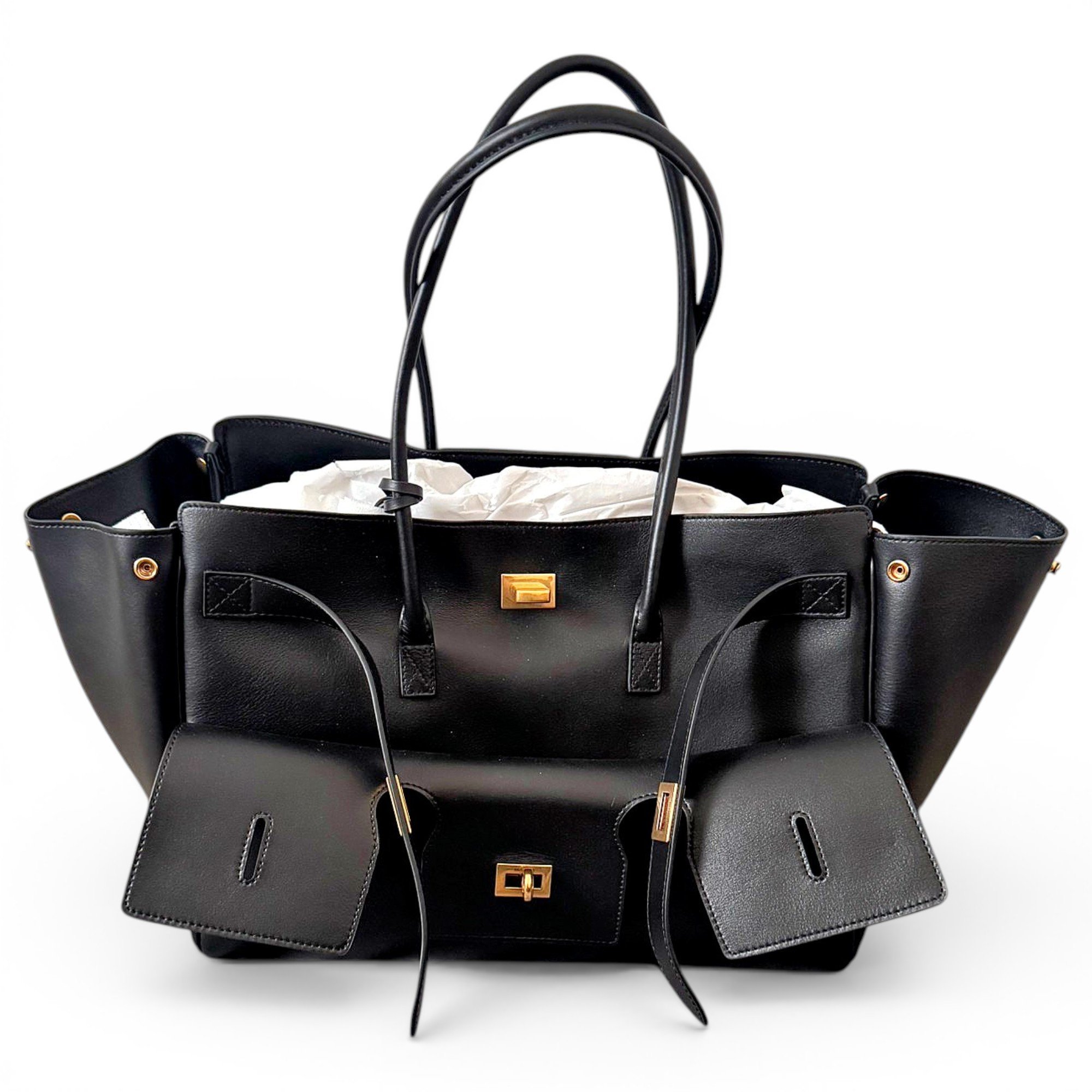 Balenciaga Carry All Bel Air leather handbag