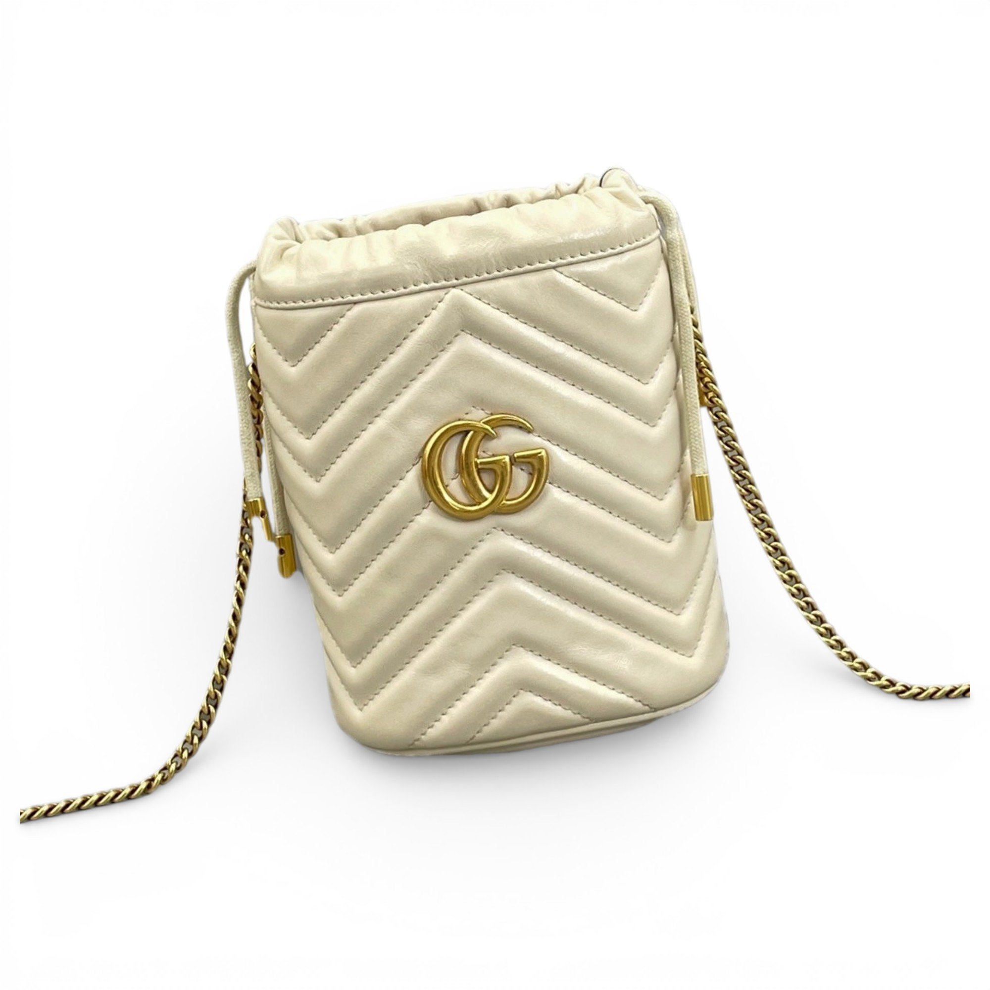GG Marmont Chain Bucket leather handbag