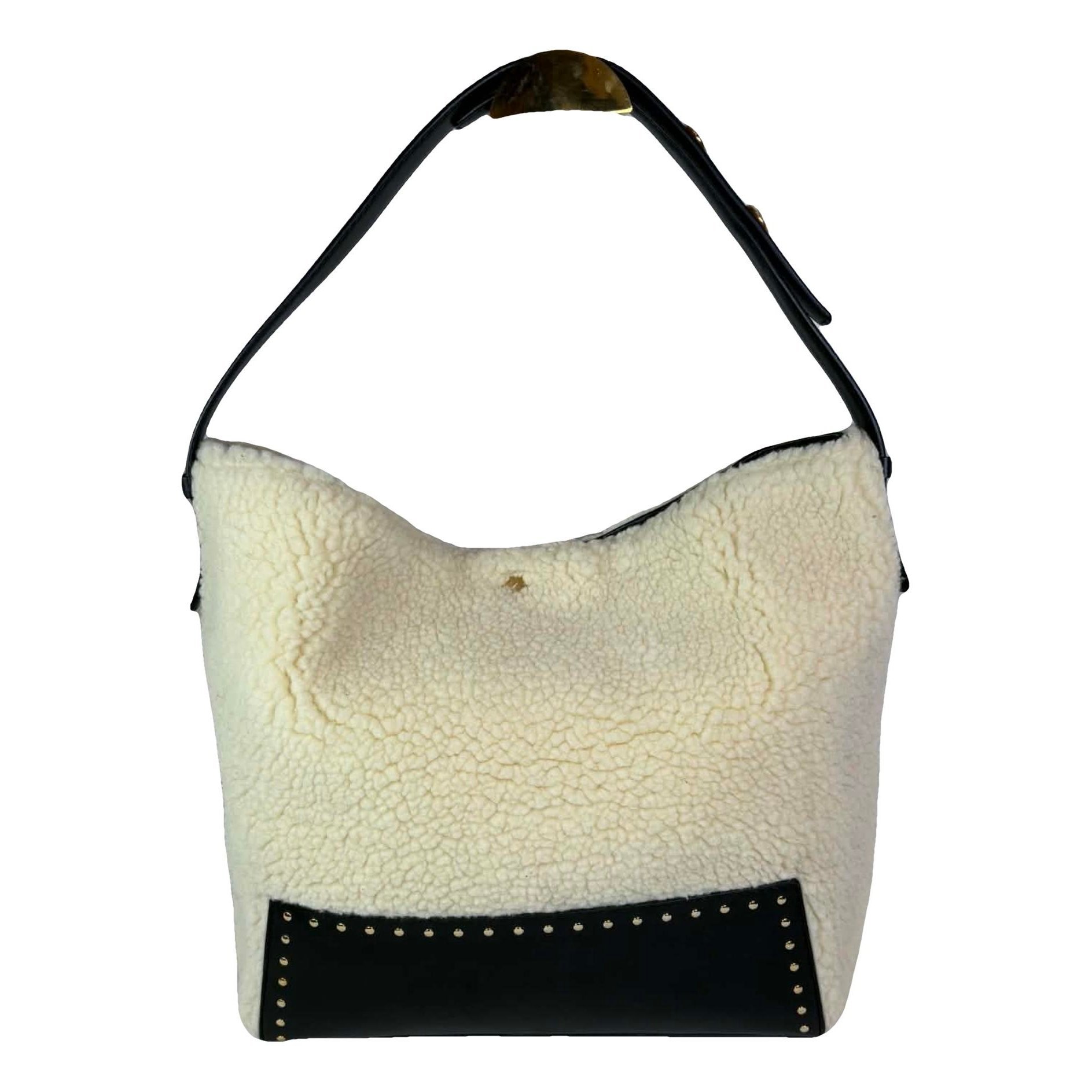 Faux fur handbag
