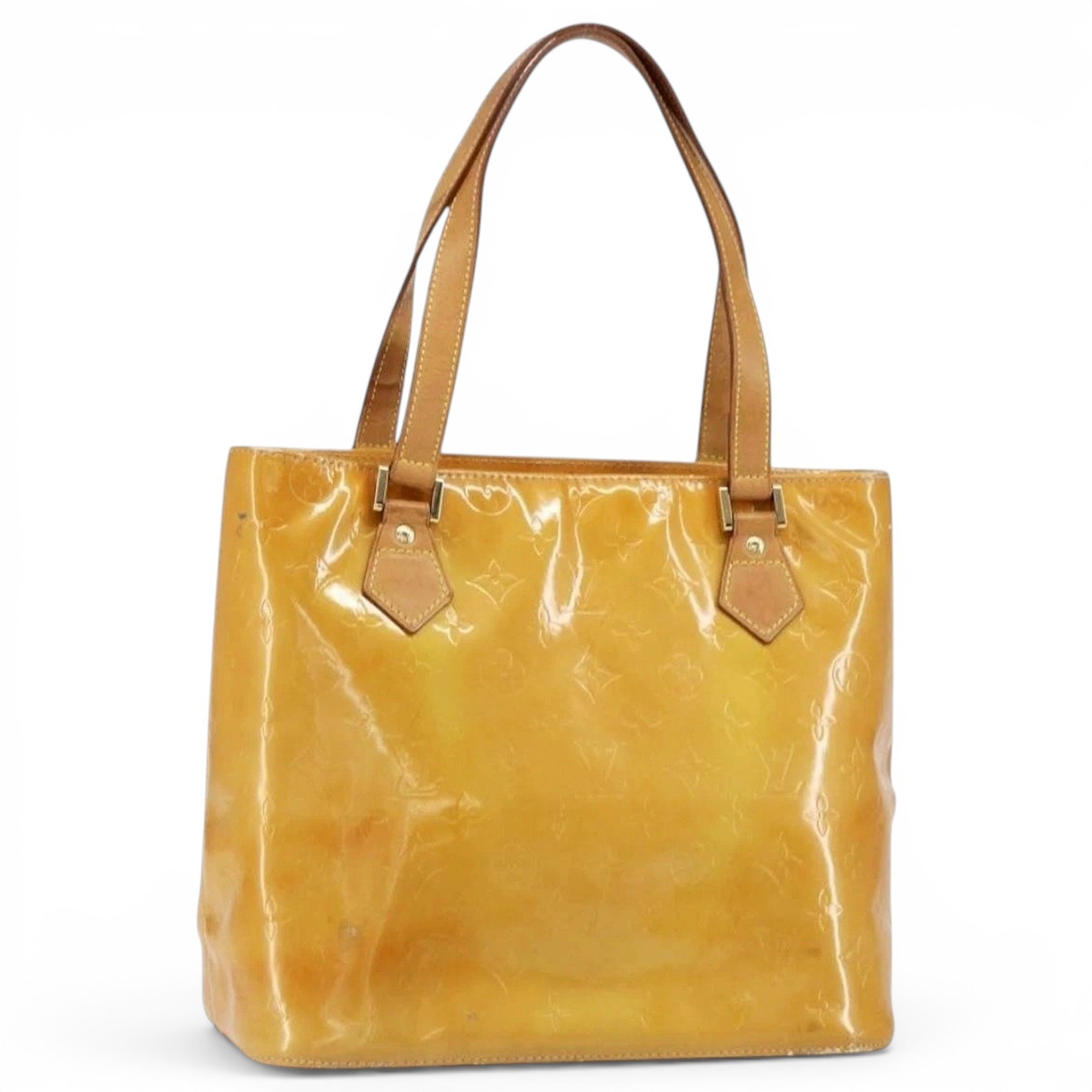 Patent leather handbag