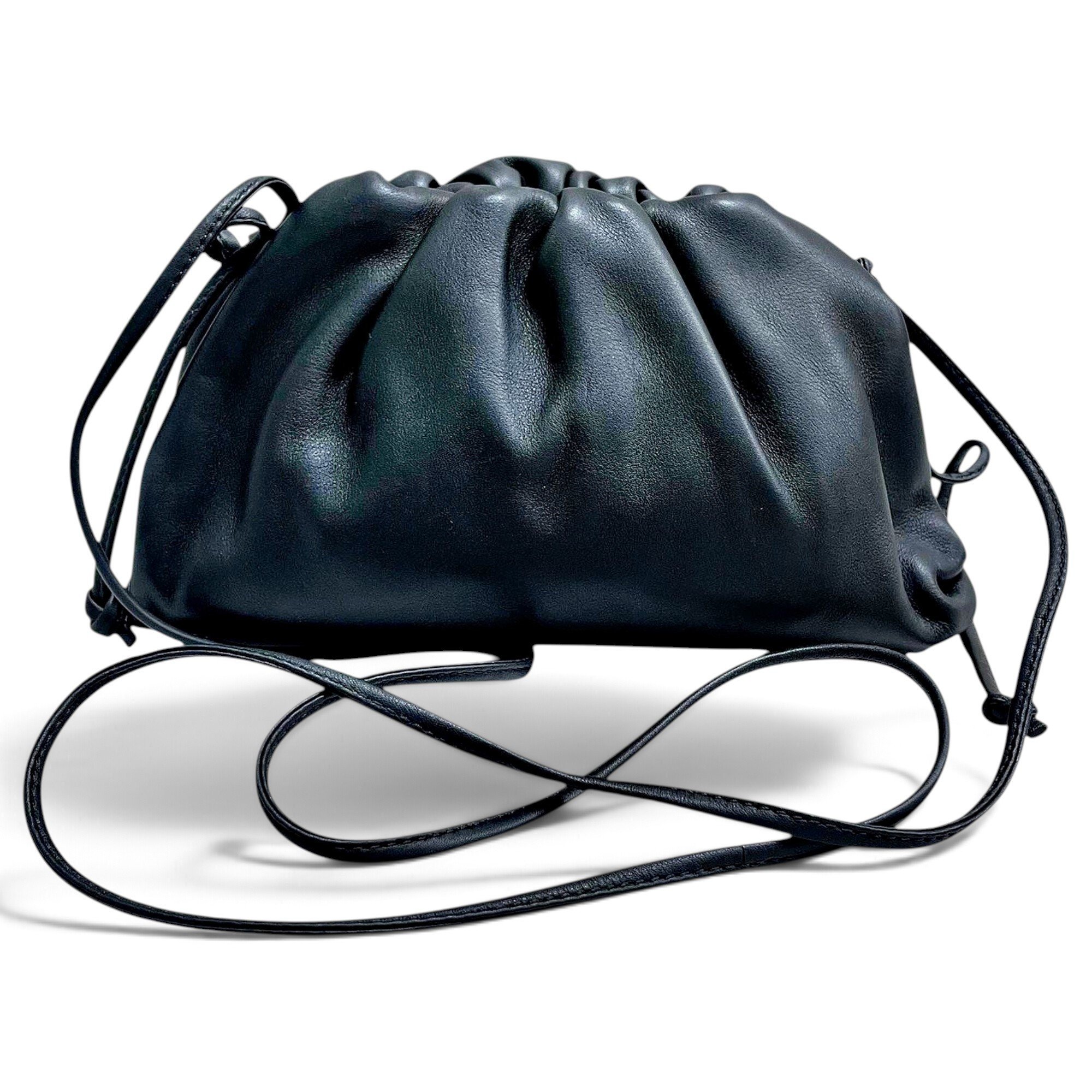 Pouch leather handbag