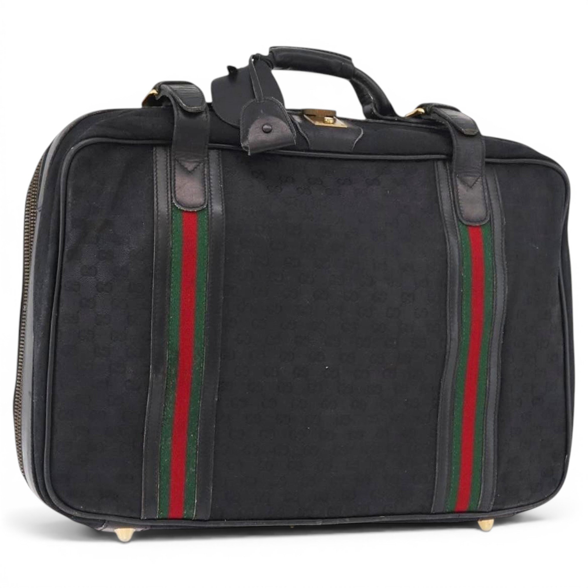 Leather travel bag