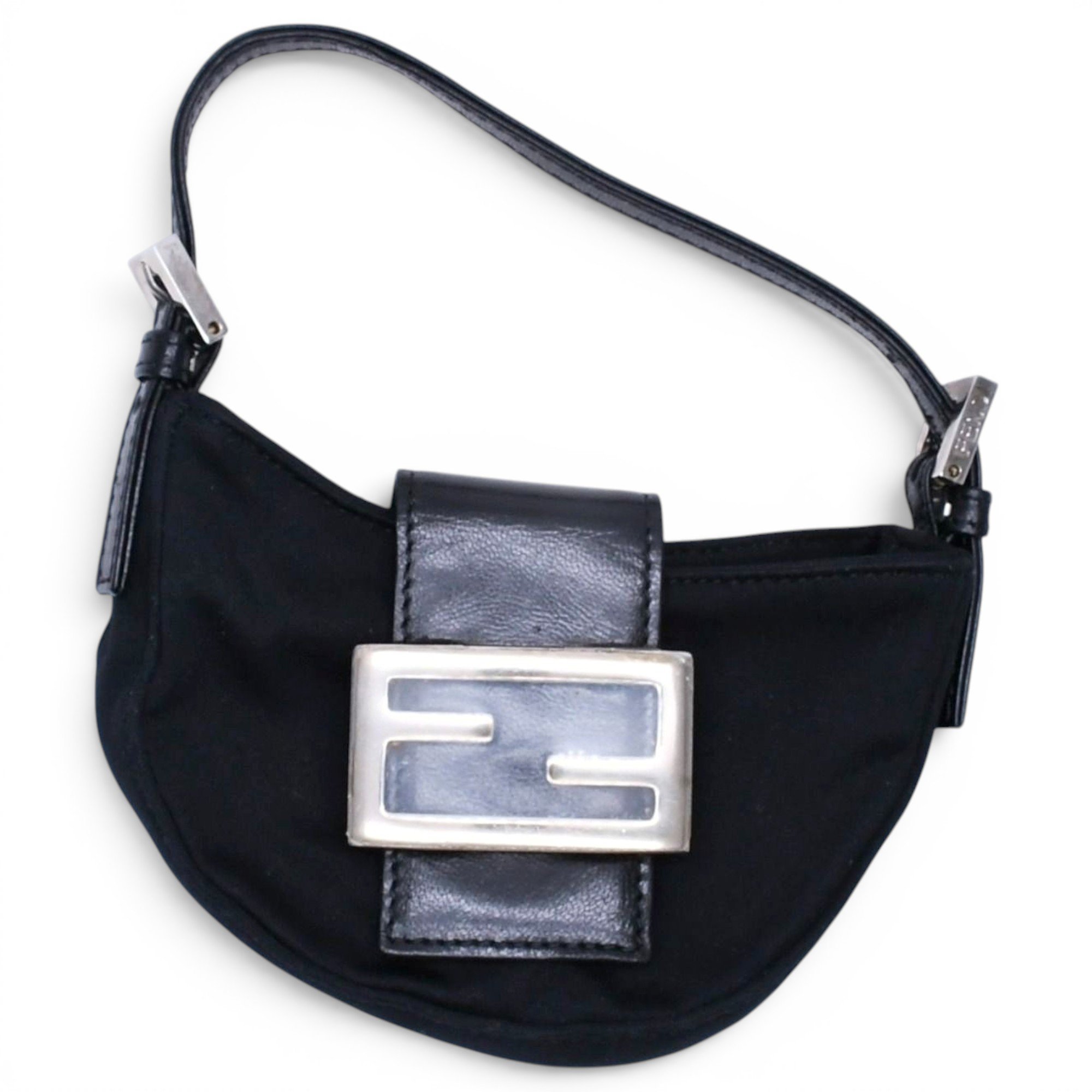Croissant leather mini bag