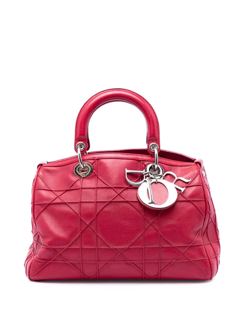 2012 Lambskin Cannage Polochon Granville satchel