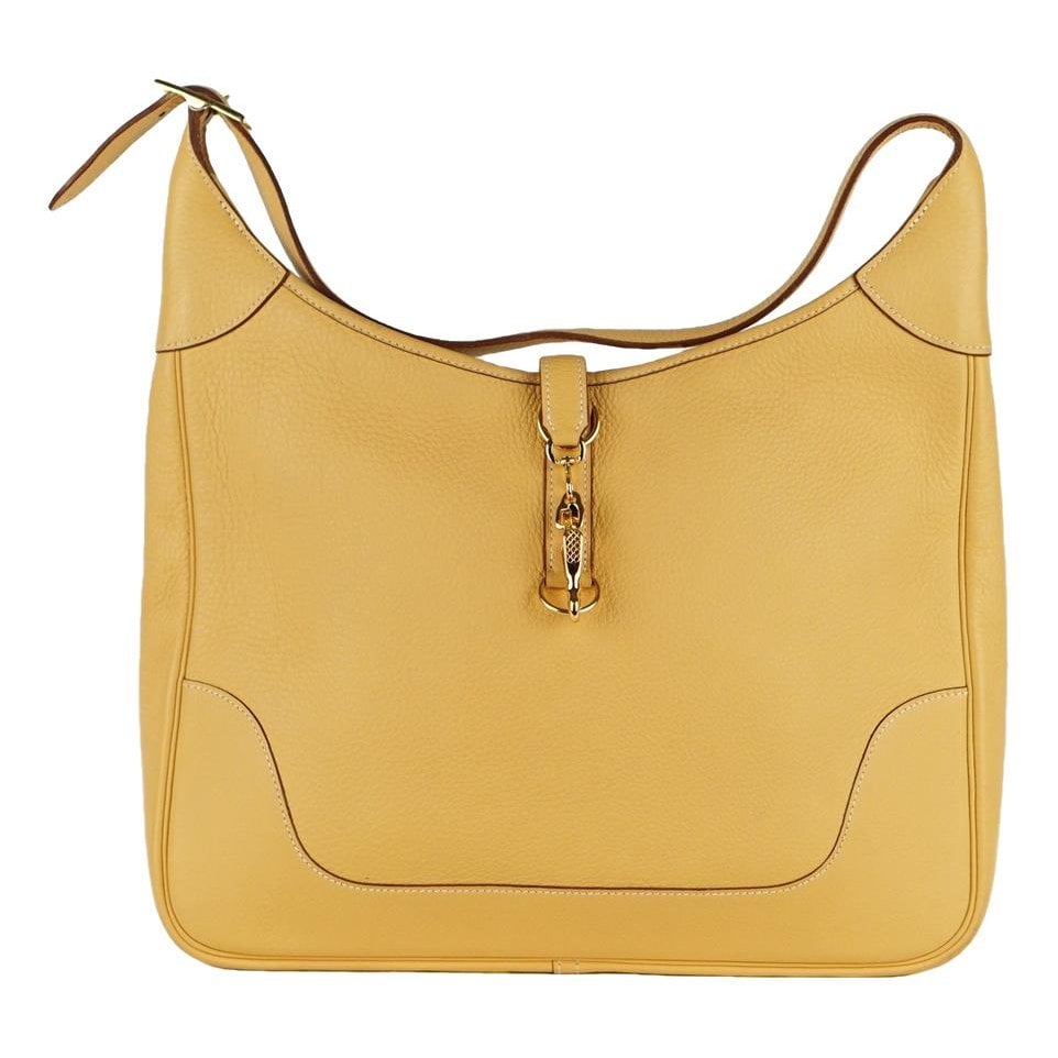 Trim leather handbag
