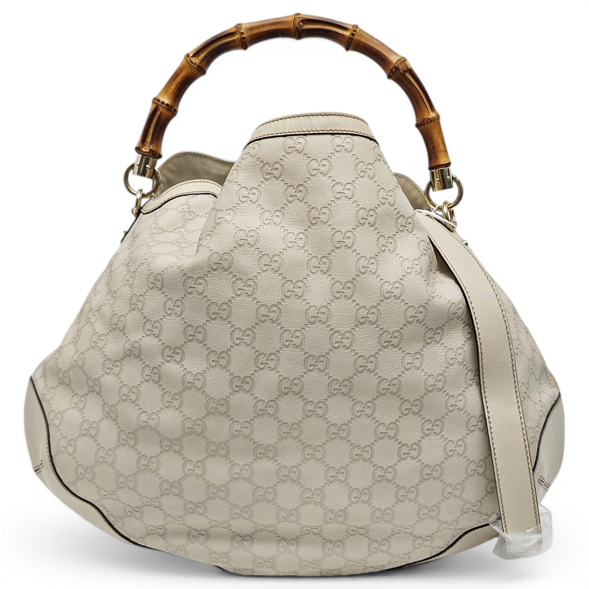 Bamboo Frame Satchel leather handbag
