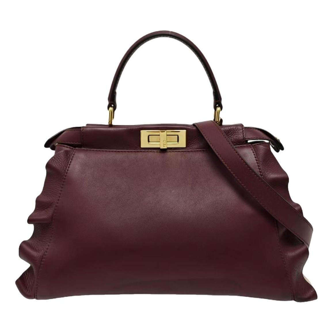 Peekaboo leather handbag