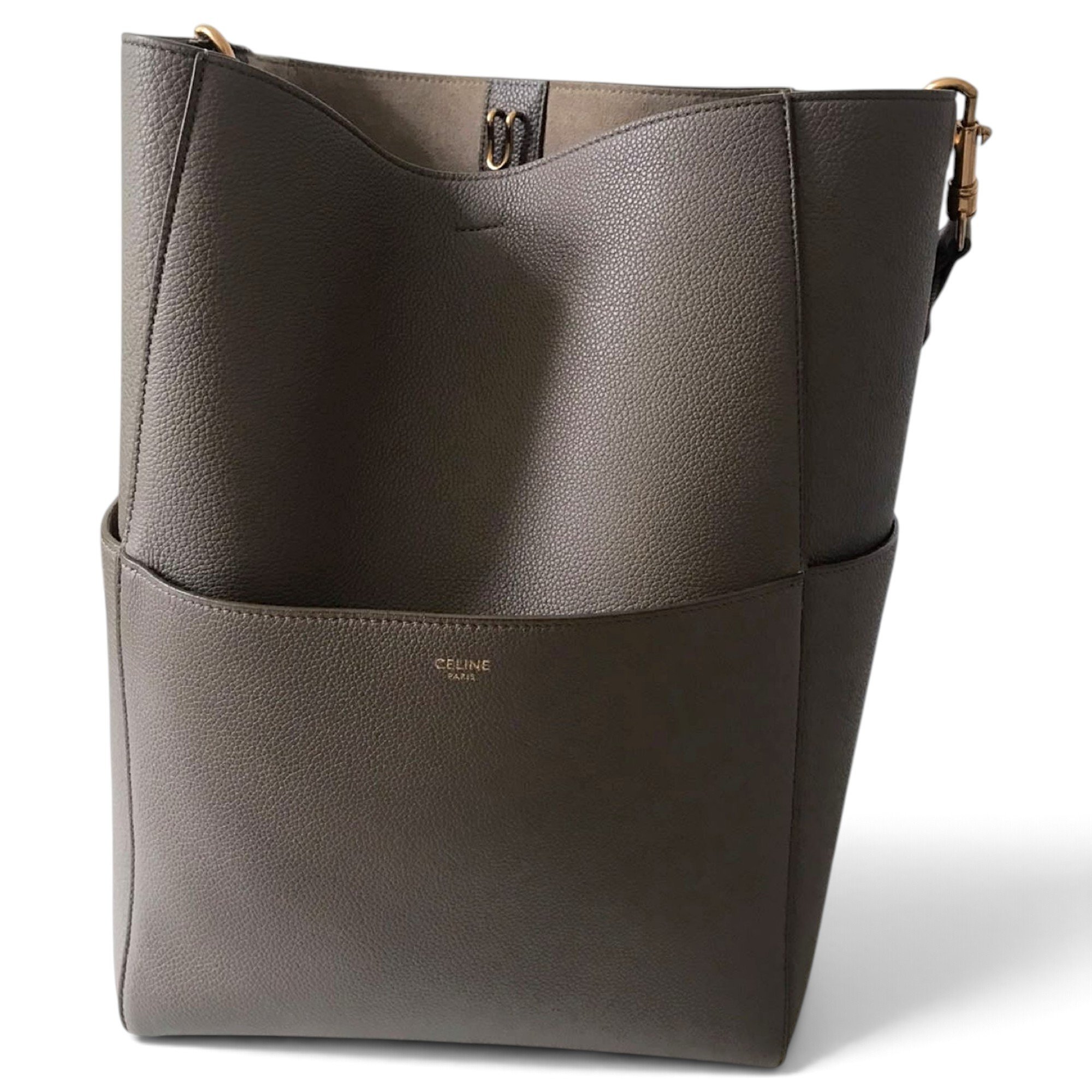 Seau Sangle leather tote