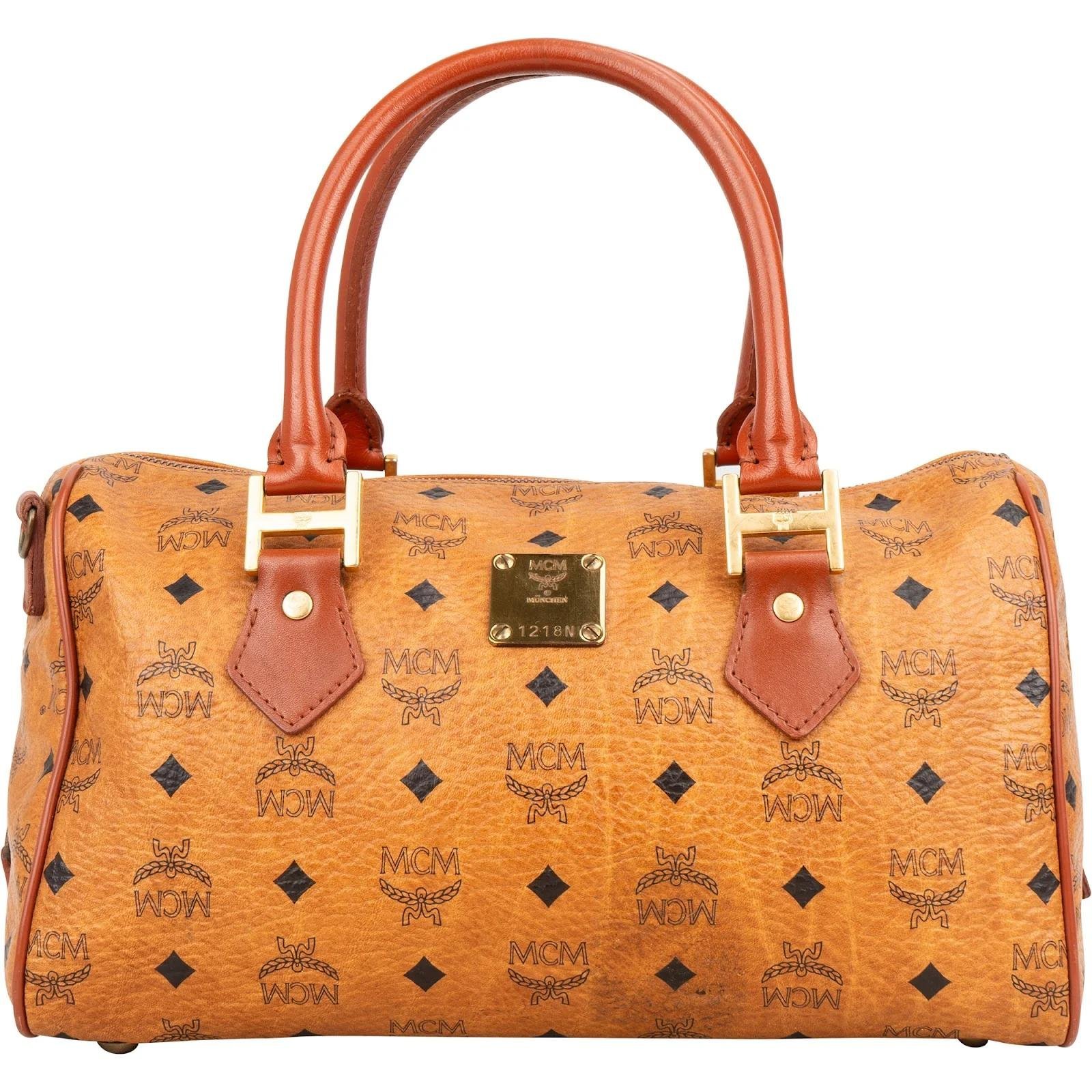 Boston leather handbag