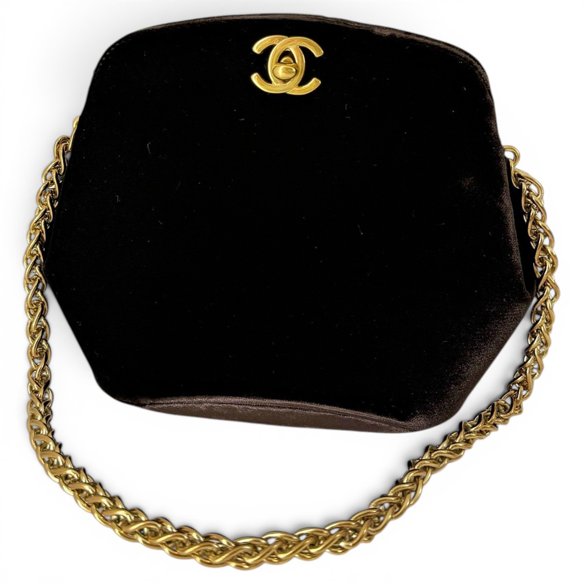 Velvet handbag