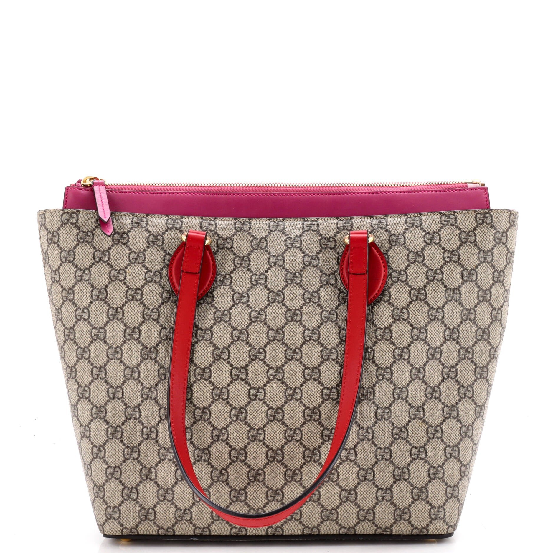 Linea A Zip Tote GG Coated Canvas and Leather Medium