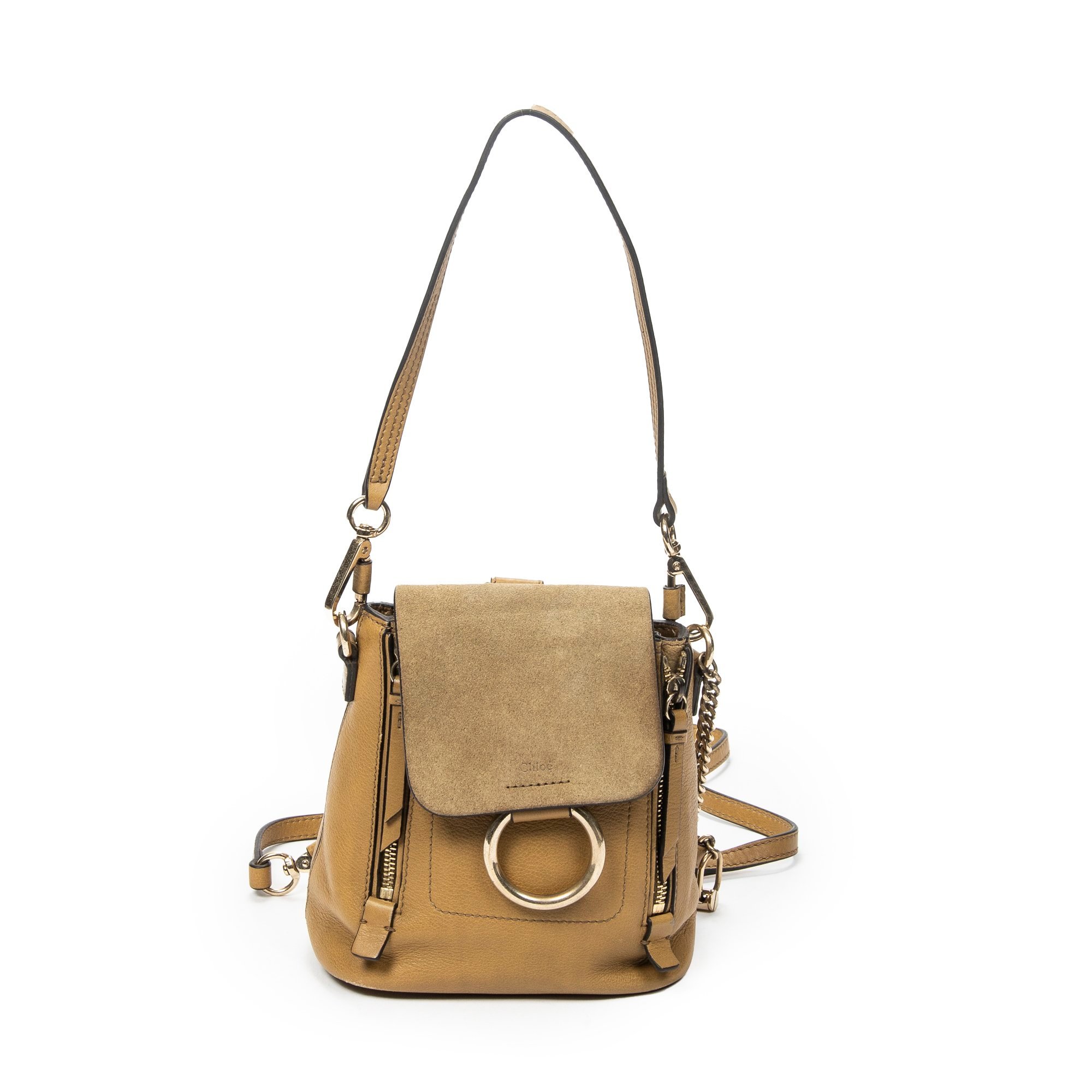 Leather backpack