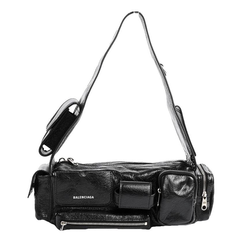 Hardware leather handbag