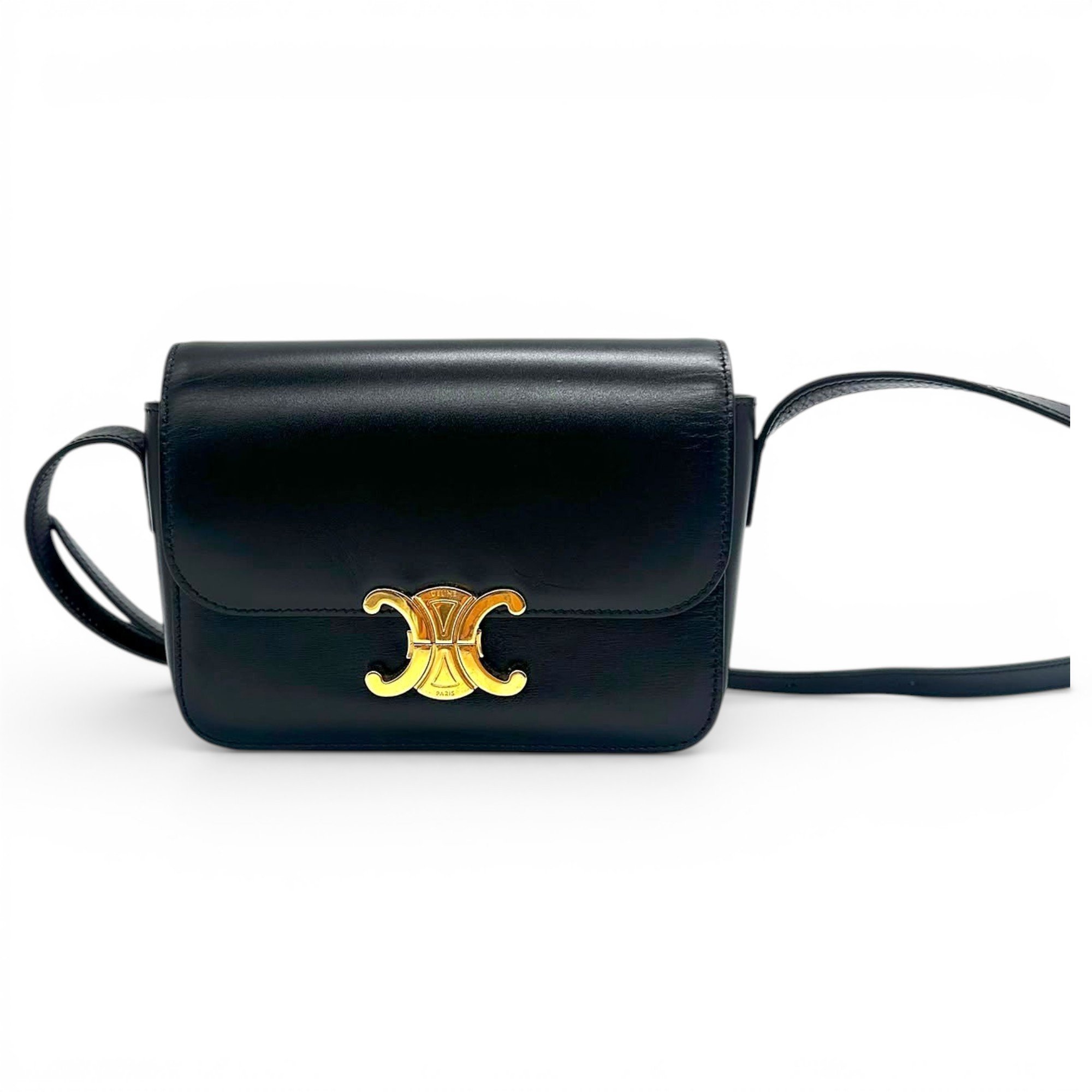 Triomphe leather handbag