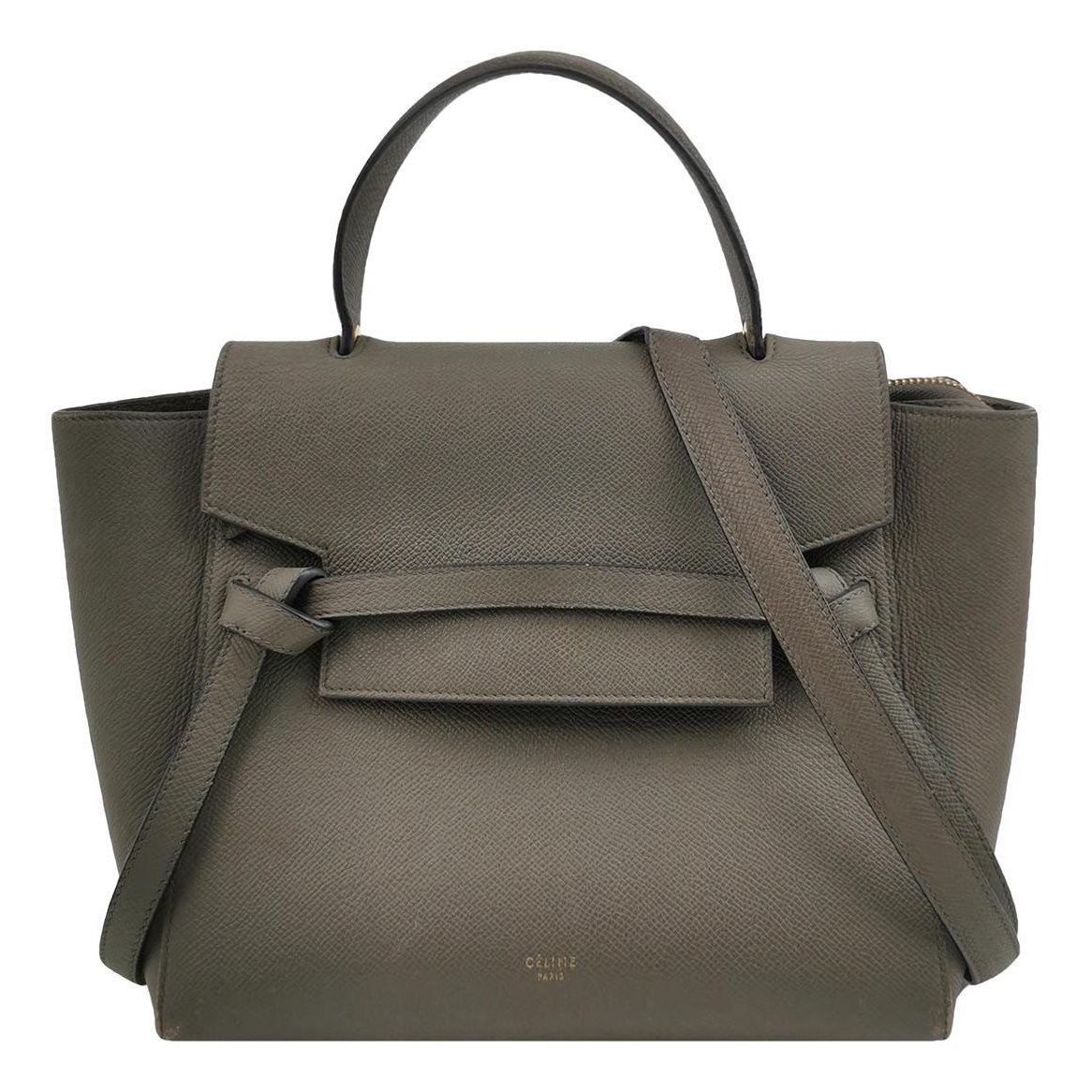 Belt leather handbag