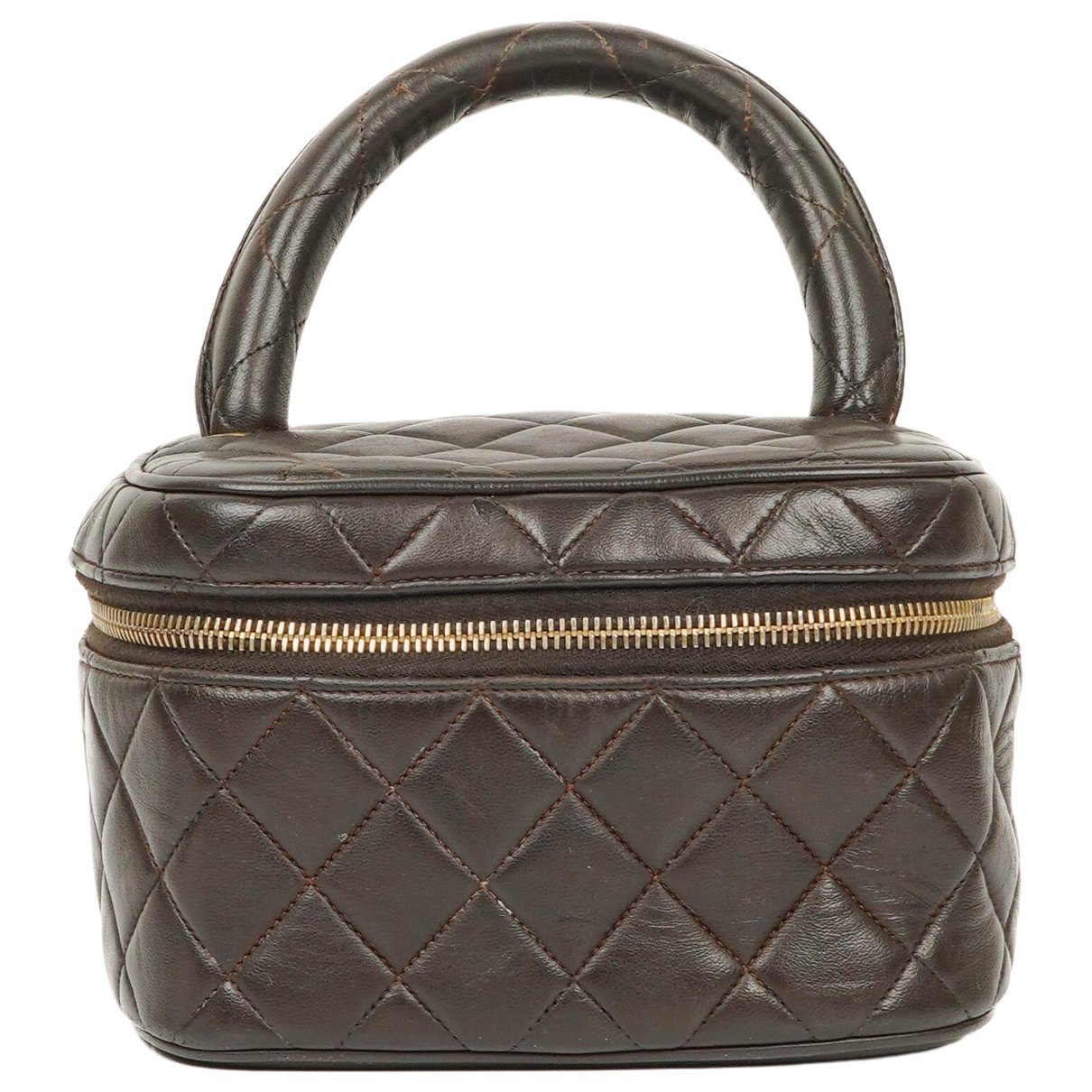 Vanity leather handbag