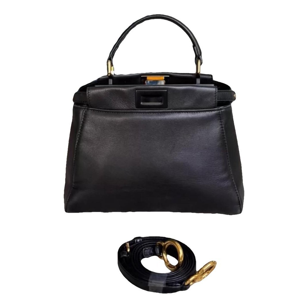 Peekaboo leather handbag