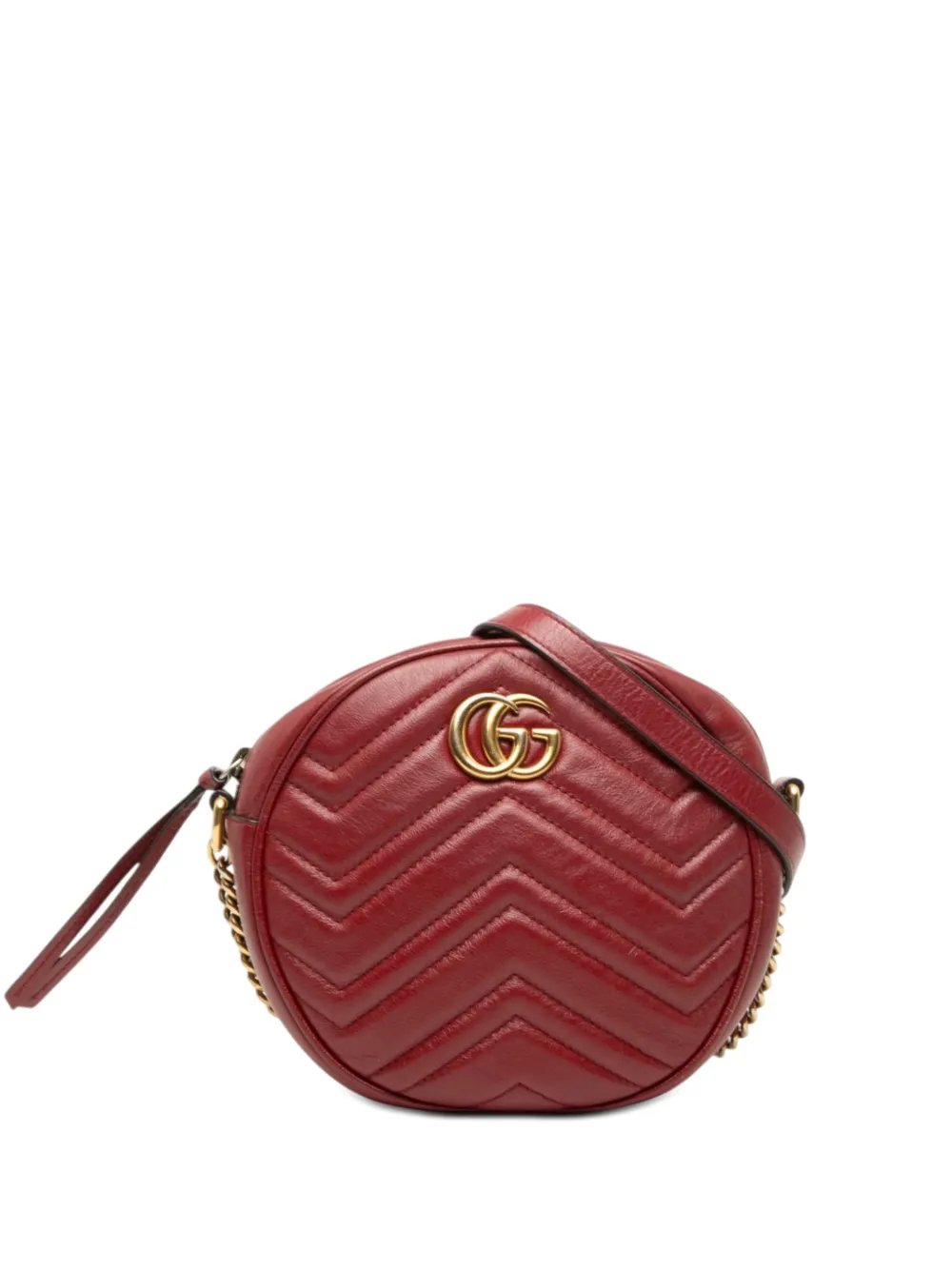 2016-2026 Mini GG Marmont Matelasse Leather Round crossbody bag