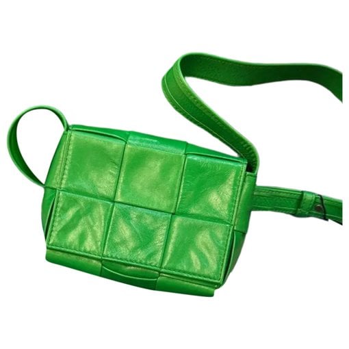 Cassette leather handbag