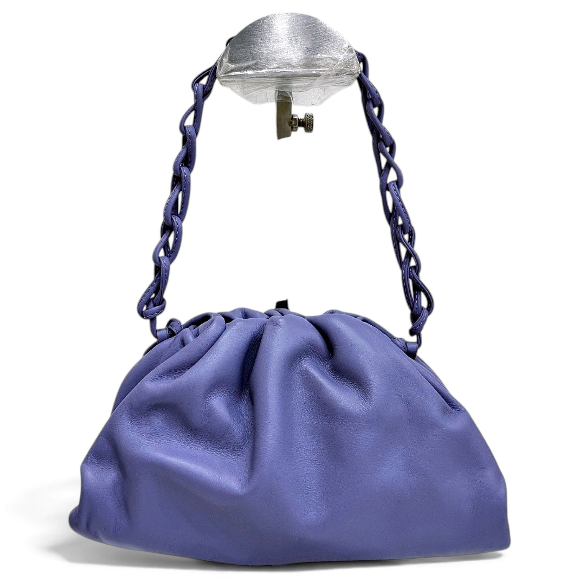Pouch leather handbag
