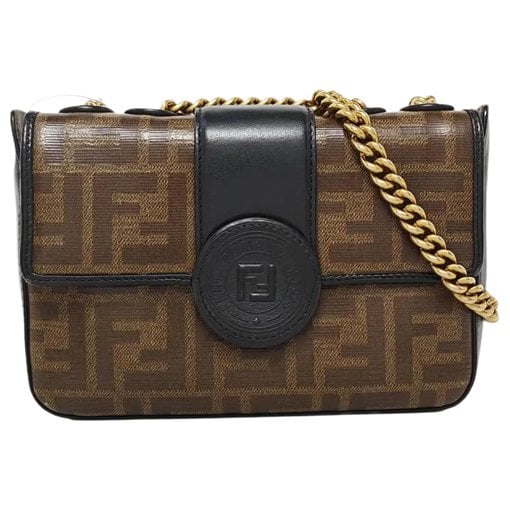 Double F leather handbag