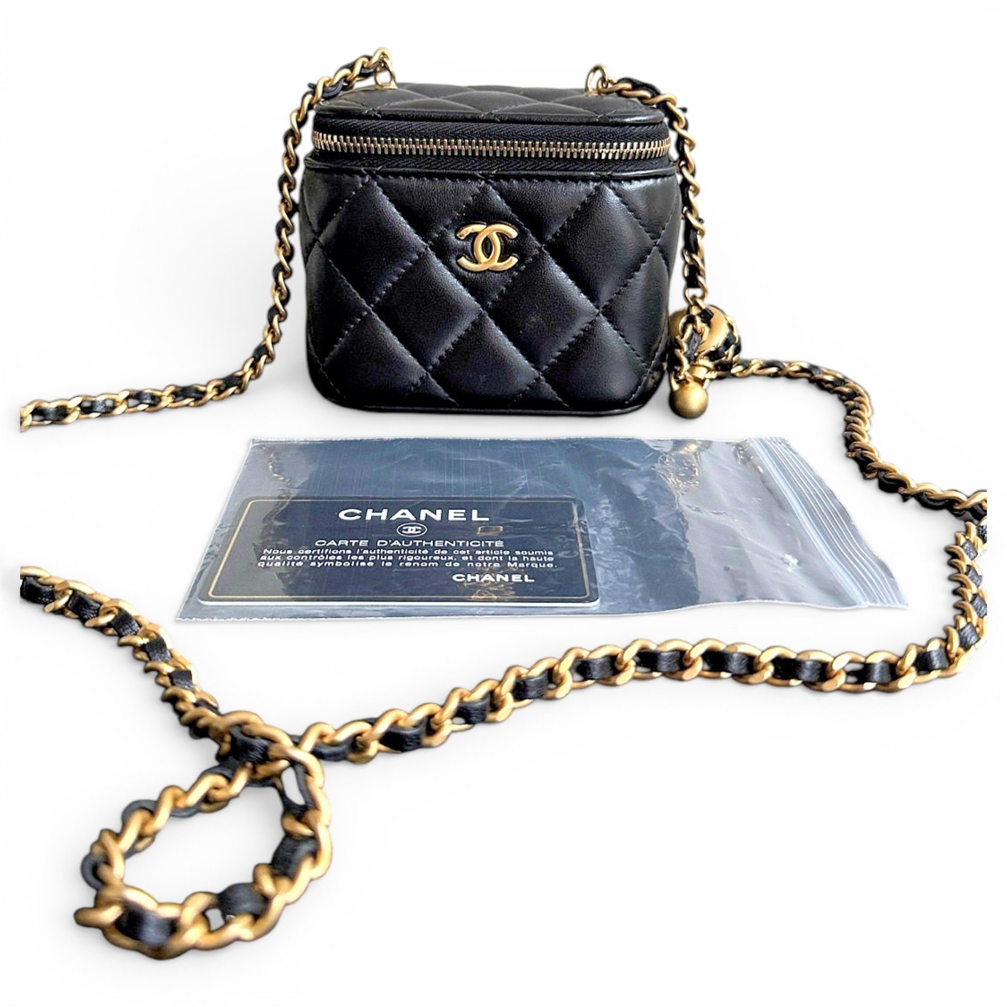Vanity leather mini bag