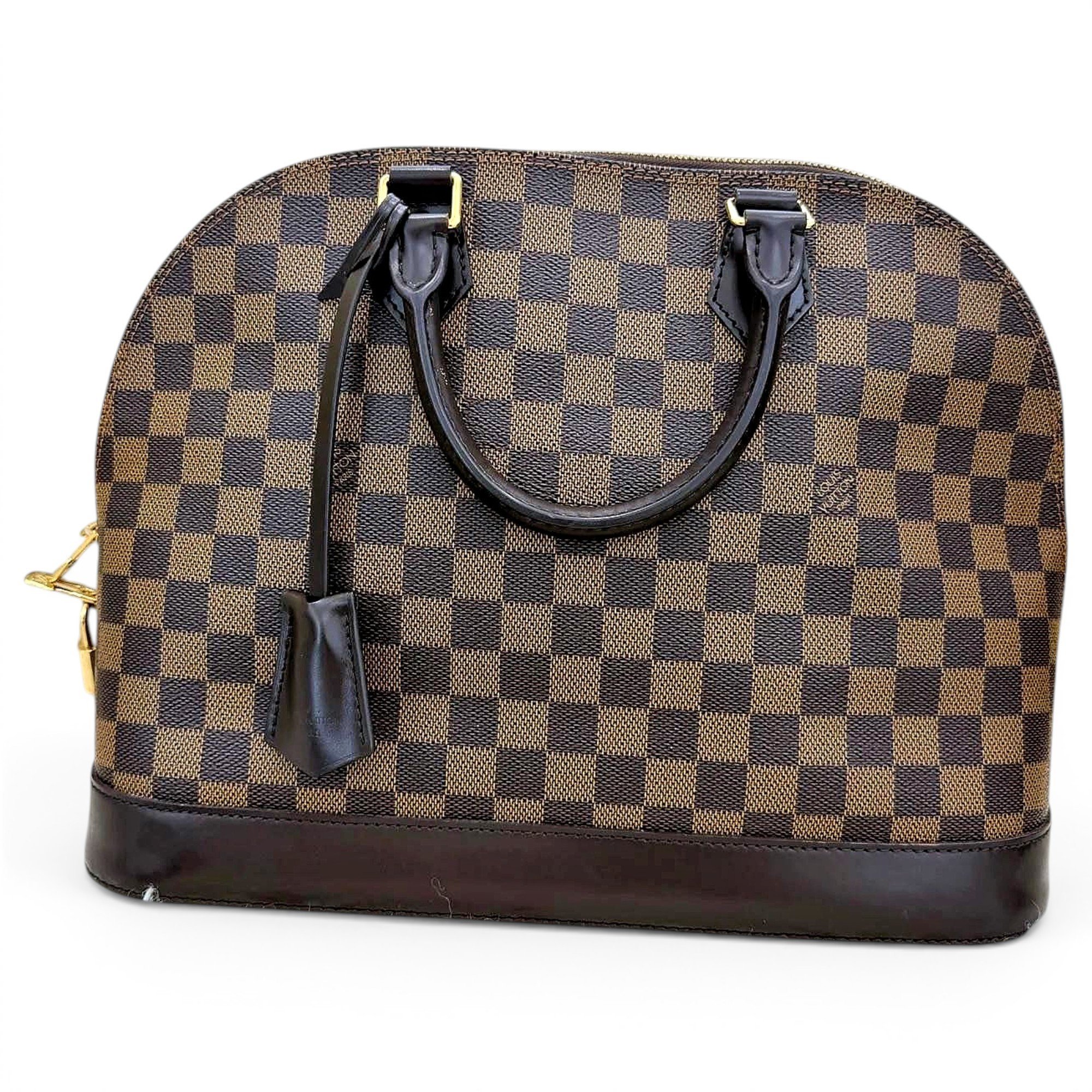 Alma leather bowling bag