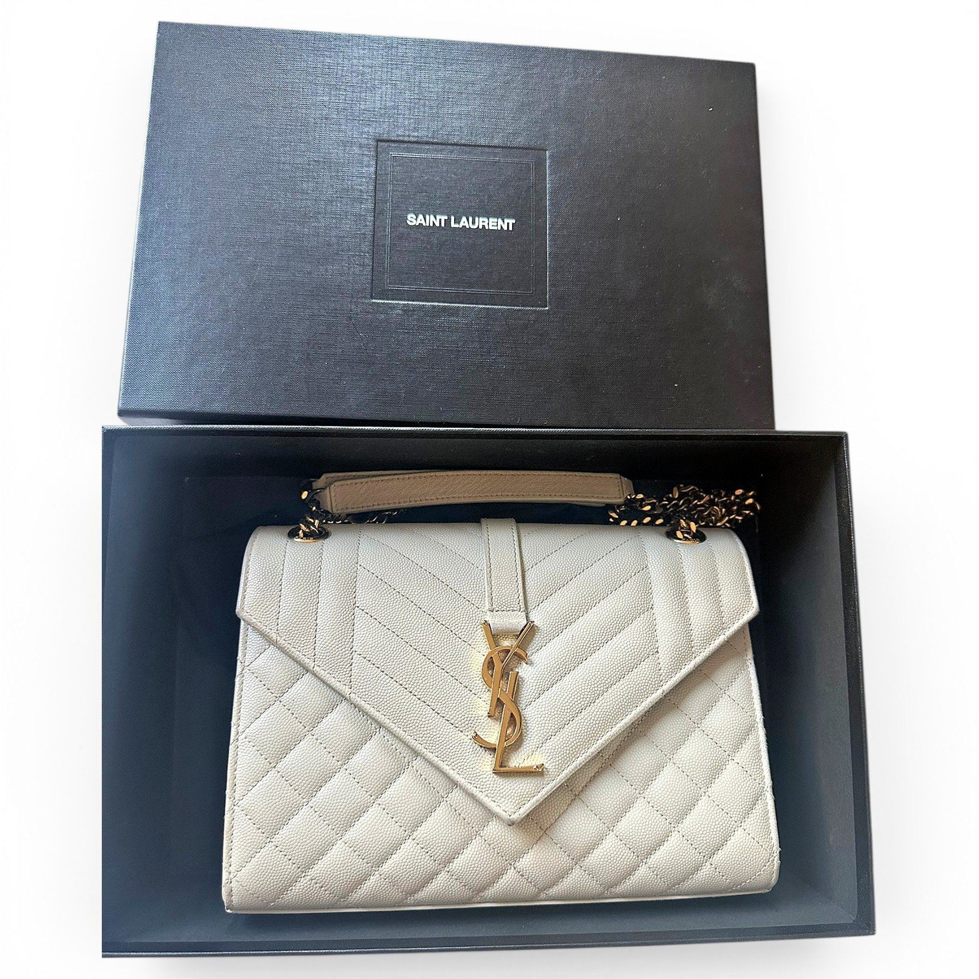 Envelope leather crossbody bag