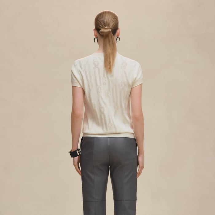 Blanc Naturel "Palefroi Remix" Short Sleeve Sweater