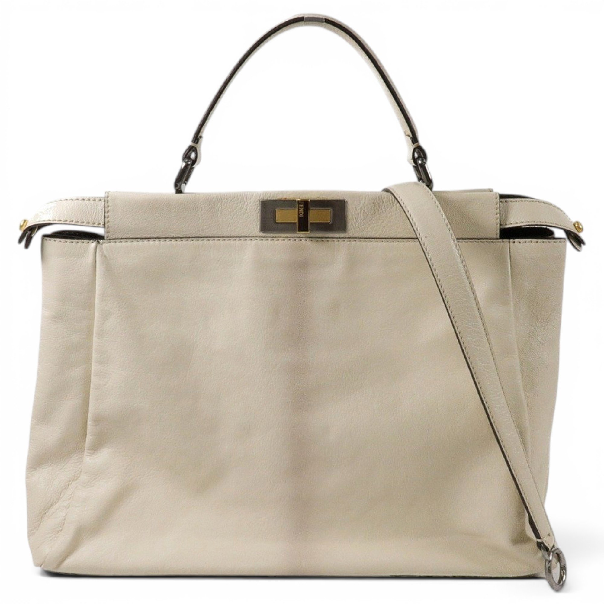 Peekaboo leather handbag