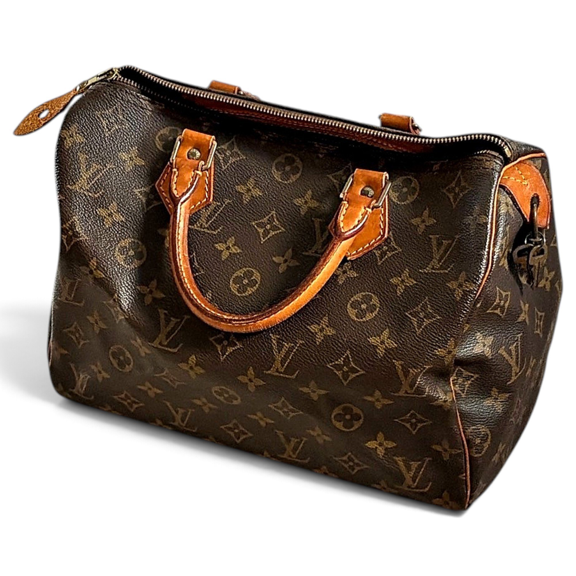 Speedy leather handbag