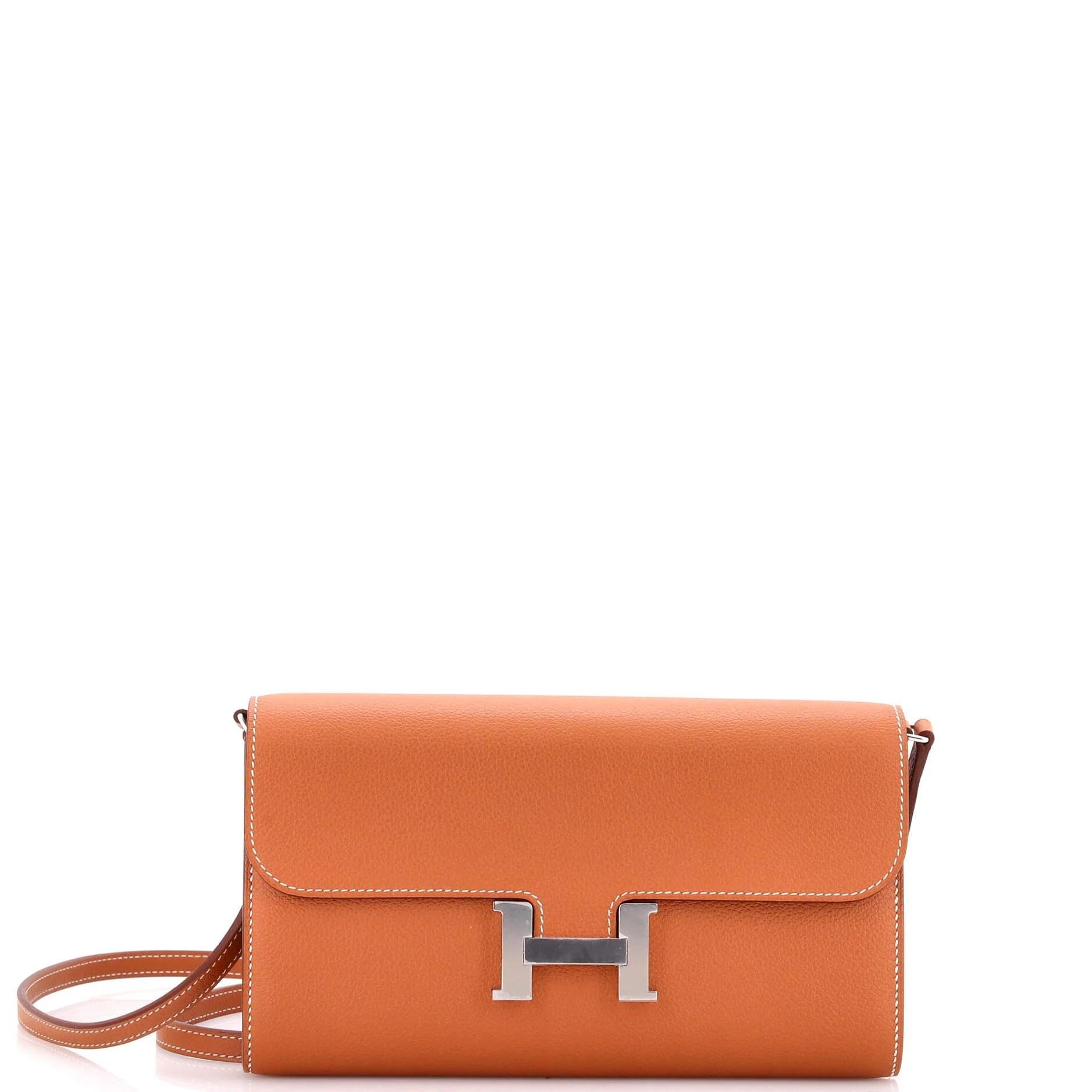 Leather clutch bag