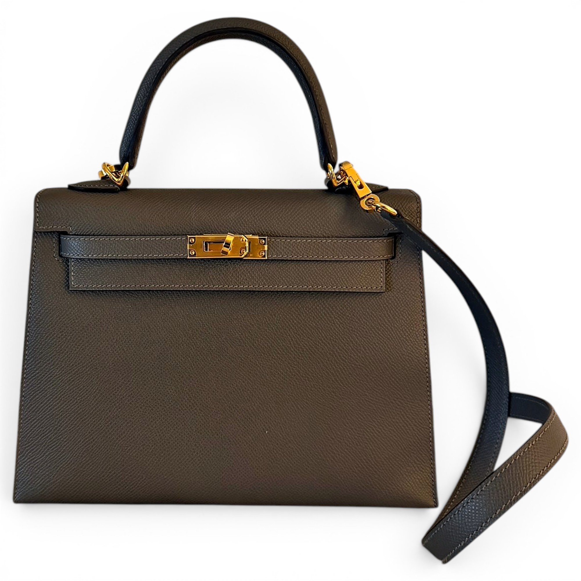 Kelly 25 leather handbag